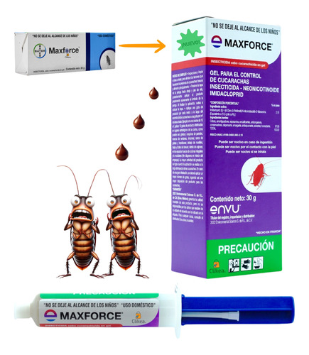 Max Force Gel Bayer 30 Gr Mata Cucarachas Maxforce