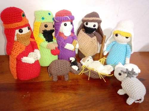 Pesebre Tejido A Crochet