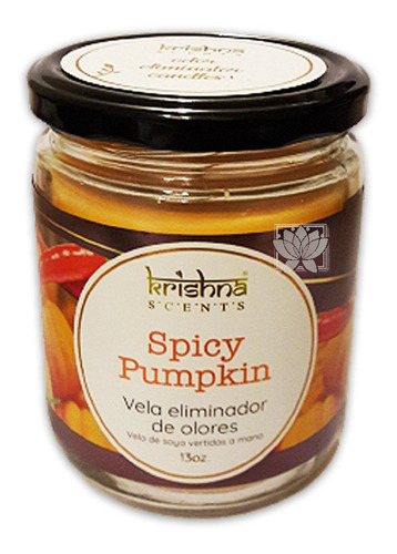 Vela Aromática Hogar Eliminador De Olores Spicy Pumkin