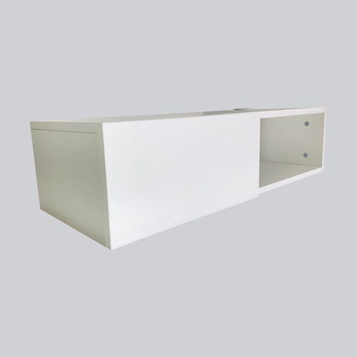Repisa Flotante Para Tv Minimalista Color Blanco Absoluto