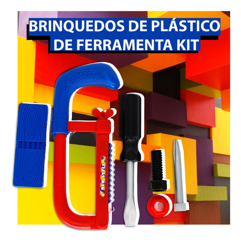 Imagem 5 de 7 de Kit Ferramentas De Brinquedo Ferramentas Infantil Didatico
