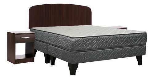 Cama 2 Plazas Bs Apolo Black Celta + Set Asturias