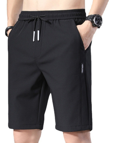 Pantalones Cortos Para Hombre Seda Gelo Fitness Stretch Yoga