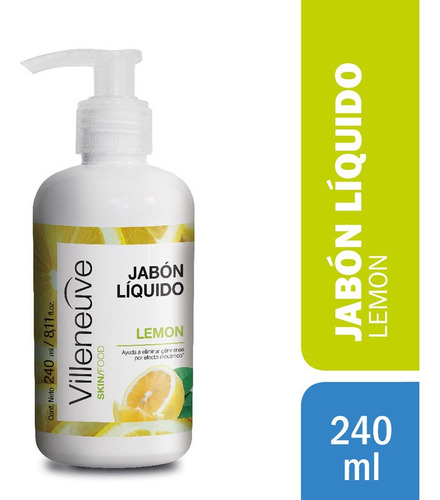 Jabon Liquido Villeneuve Lemon Limon X 240 Ml