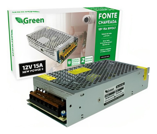 Fonte Chaveada Colmeia Cftv 12v 15a 180w Bivolt