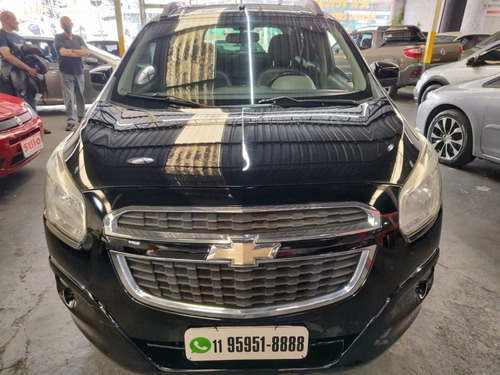 Imagem 3 de 12 de Spin Lt 1.8 Flex Automatica 2014 Preta Completo 5 Lugares