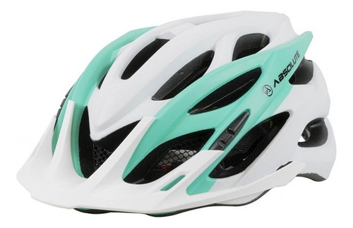 Capacete De Ciclismo Absolute Luna Cor Branco/verde Tamanho P/m