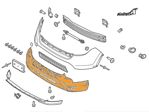 Parachoques Inferior Delantero Explorer 2011 - 2015 Original
