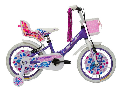 Bicicleta Nena Niña Cross Princesa Rodado 16 Full Con Rueditas - Garantia - Envios - Reforzada - Happy Buy + Regalo !