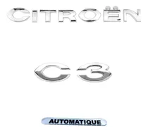 Comprar Emblemas Citroen C3 Automatique Até 2012 (kit 3 Peças)