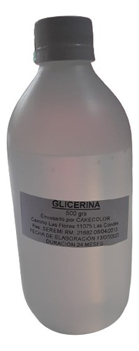 Glicerina Liquida 500g,uso Repostero Jabón Otras Prparacions