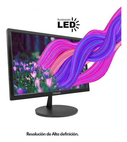 Monitor Led Qtouch Qt-1900 19'' Hd Hdmi Vga Color Negro 100v