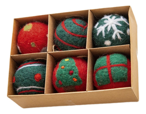 Bolas De Adornos Navideños De Fieltro Adornos De Bolas Navid