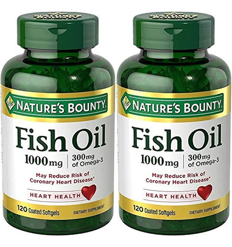 Aceite De Pescado Nature`s Bounty (inodoro) 1000 Mg, 240 Ca