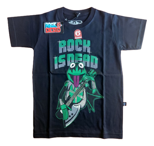 Remera Mangas Cortas Niño Rock Is Dead T6 Pepe Electric