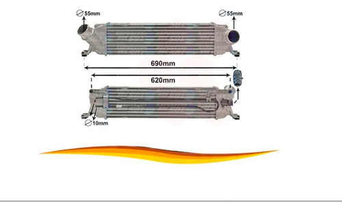 Radiador Intercooler Para Hyundai H1 2.5 2011 2017