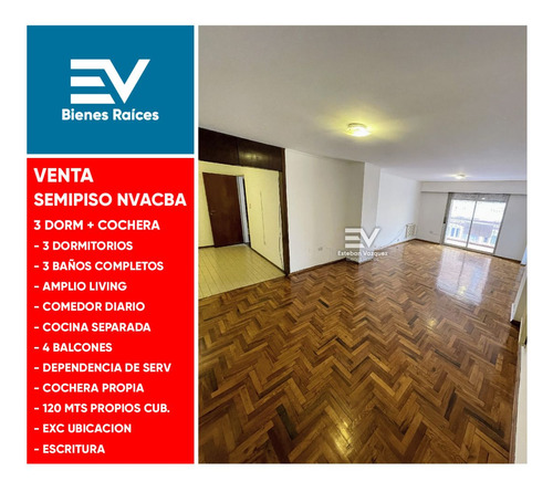 Venta. Excelente Semipiso 3 Dorm 3 Baños A Mts De Hipolito Irygoyen. Cochera Propia Y Dependencia De Serv