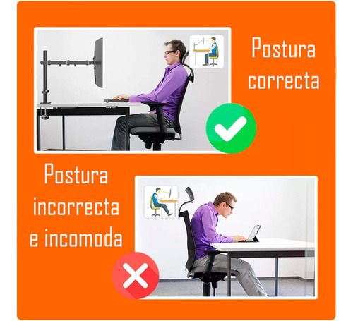Soporte De Escritorio Para Monitor Brazo 15-30 Pulgadas
