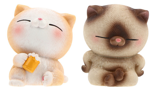 Nuevo Puzle De Adornos Para Gatos Car Toys, 2 Unidades