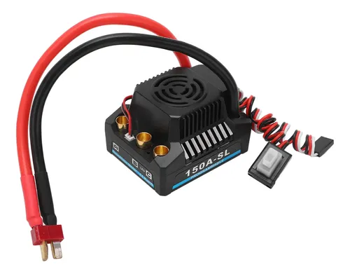 RC SCHILLESS ESC 150A Para Camiones 1/8, Sin Escobillas, Impermeable Y A Prueba De Polvo, Con Salida De 5A 5.8V, Programación Fácil Y Múltiples Protecciones, Ideal Para Competiciones Todoterreno