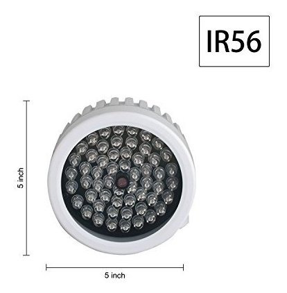 Imagen 3 de 4 de Cmvision Ir56-56 Led De Interior / Exterior De Largo Alcance