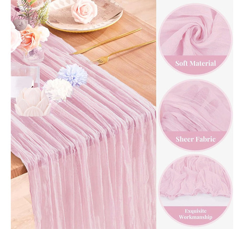Table Runner, Gasa Semitransparente, De Estopilla