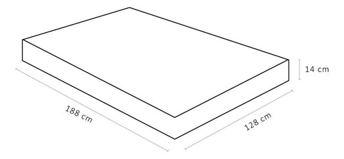 Colchão Physical Resist (128x188x14) - Ortobom Cor Branco com lateral lilás