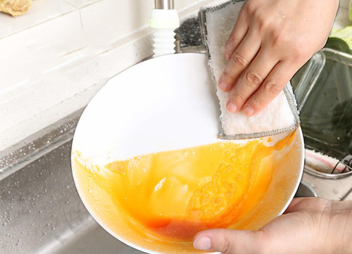 Jebblas Bambú Natural Absorbentes Esponjas De La Cocina Espo