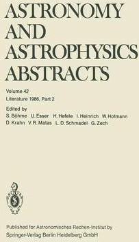 Libro Astronomy And Astrophysics Abstracts - S. Bohme