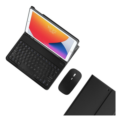 Funda Con Teclado Y Ratón Para iPad 9th/8th/7th Gen 10.2