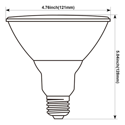 Bulb Led De Crecimiento For Plant Par38, Hydroponic Spectrum Complete Cultivo For Interior Cultivo, Invernadero With Base E26