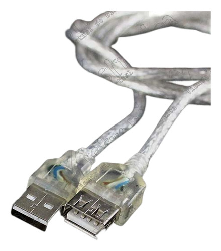 Cable Usb 2.0 Macho/hembra 1.2m