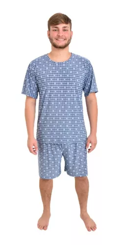 Pijama Plus Size Homem Masculino Curto Liganete Confortável