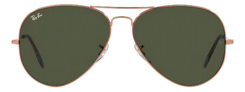 Ray Ban Aviator L Metal Rb3025 unissex, cor dourada, moldura dourada, cor dourada