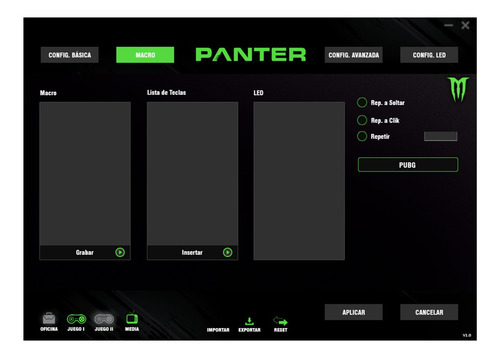 Imagen 6 de 10 de Mouse Gamer 7 Botones Programables Muticolor Panter Gm203.