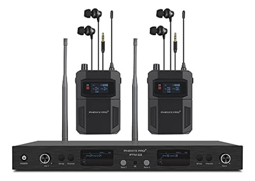 Phenyx Pro Uhf Mono Dual Wireless In-ear Audio Monitor Syste