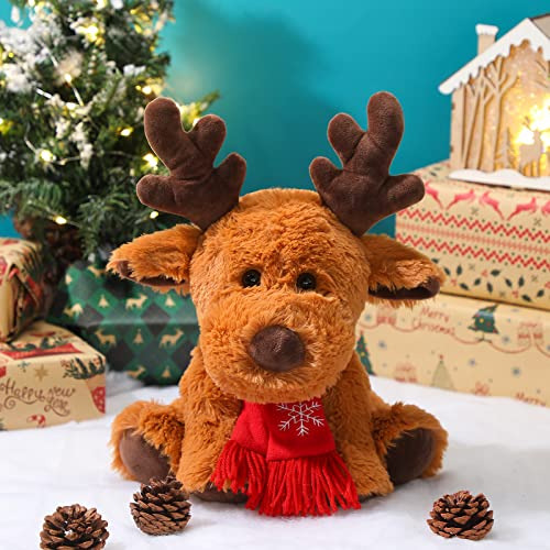 Muñeco De Peluche Lindo De Navidad, Alce De Peluche Reno Par