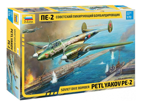 Avión Petlyakov Pe-2 Kit 1/72 Zvezda