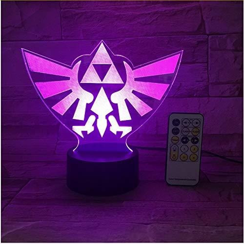 Luz Nocturna Led 3d Con Usb De The Legend Of Zelda Triangle,