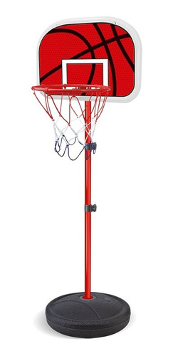 Cesta De Basquete Infantil Bola,bomba,rede Até 2,02m Dm Toys