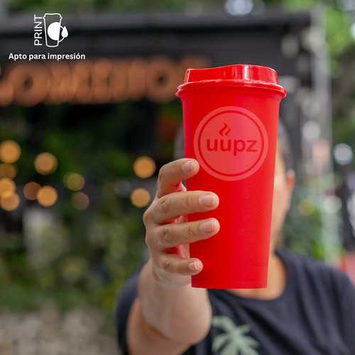 10 Vasos Reusables Para Cafe Tipo Star 20 Oz Bebida Caliente Rojo