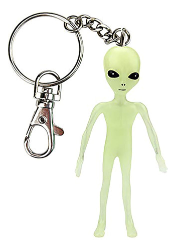 Off The Wall Juguetes Alien Glow-in-the-dark Bendable Llaver