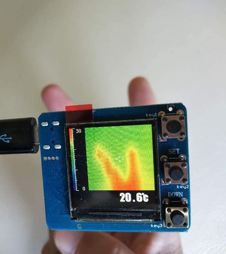 Cámara Térmica Amg8833 Amg8831 I2c Temperatura Arduino