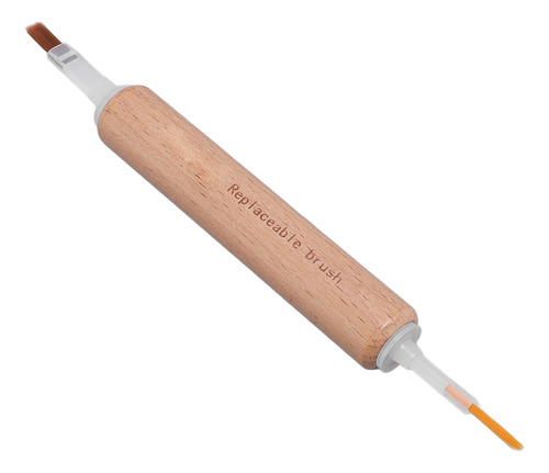 Cepillo De Esmalte De Uñas De Repuesto, 60 Cabezales, Madera
