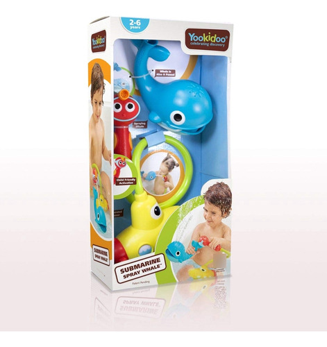 Regadera Bebé Yookidoo Submarine Spray Whale Juega Explora