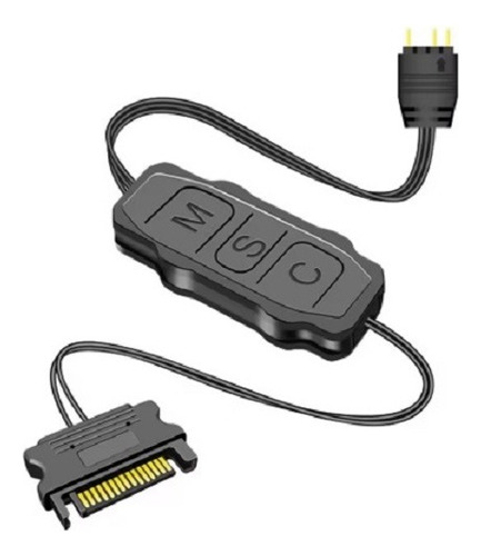 Hub Para 5 Ventiladores Gabinete Pc + Controlador Argb