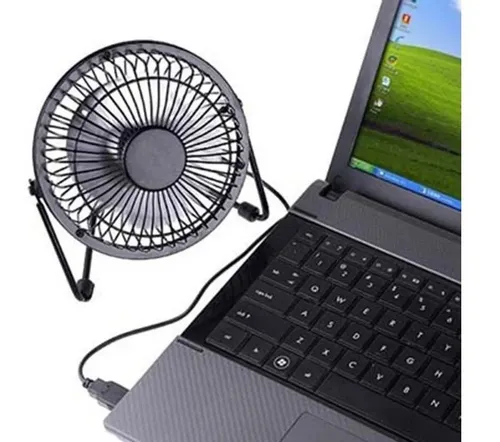 Mini Ventilador Usb Portátil De Escritorio Para Pc Portátil Ds9443 Marco Color Negro Color De Las Aspas Aluminio Diámetro 15 Cm Material De Las Aspas Metal Número De Aspas 4 5v