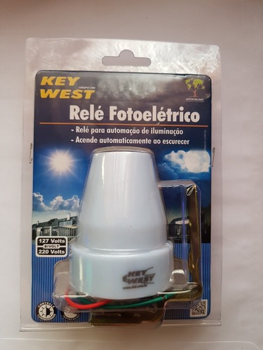 Imagem 2 de 4 de Sensor Relé Fotoelétrico Bivolt 127/220v - 10a Dia / Noite