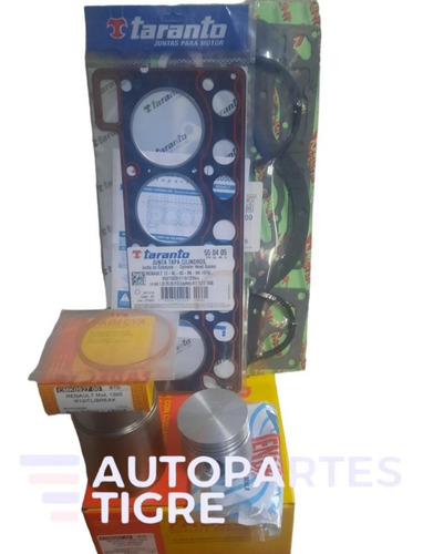 Conjunto Motor + Jgo Juntas Renault 12 Ts 1400 Cobre (fd)