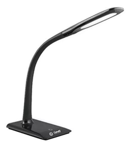 Lampara Escritorio Flip Negro Led 7w Mesa Deco Dimerizable